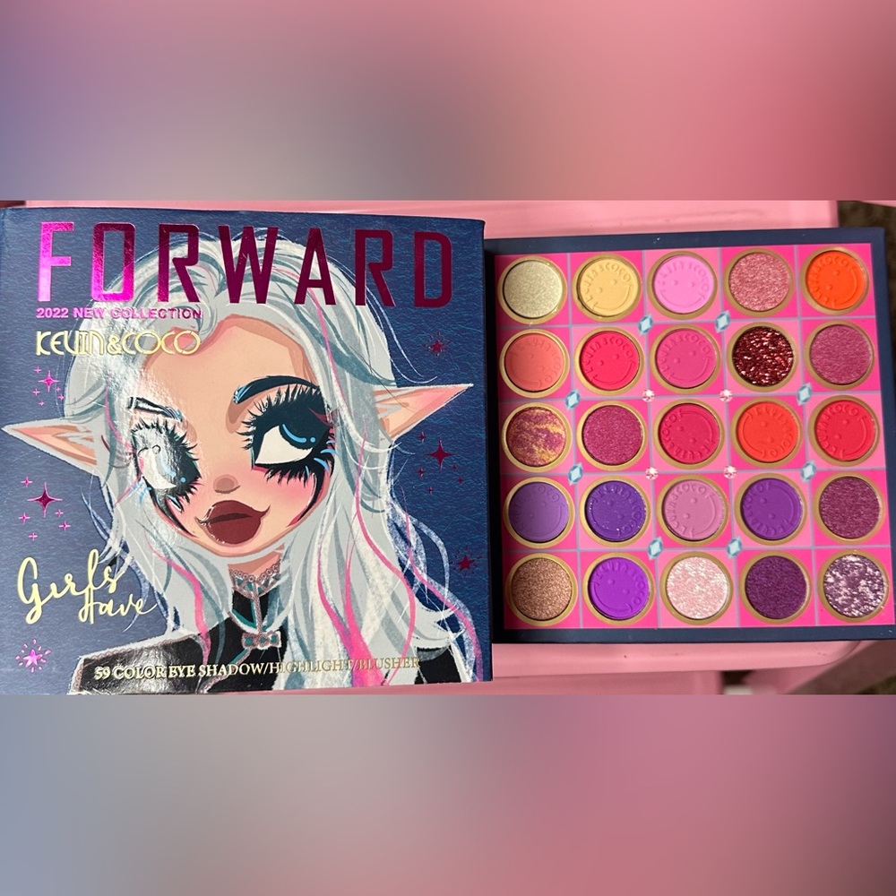 Kevin & Coco 59 color eyeshadow/highlighter/blusher